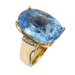 blue topaz ring for index finger