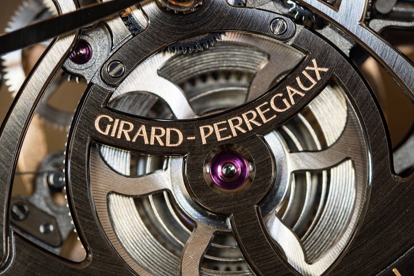 Girard-Perregaux 1966 Skeleton Automatic mainspring barrel dial side
