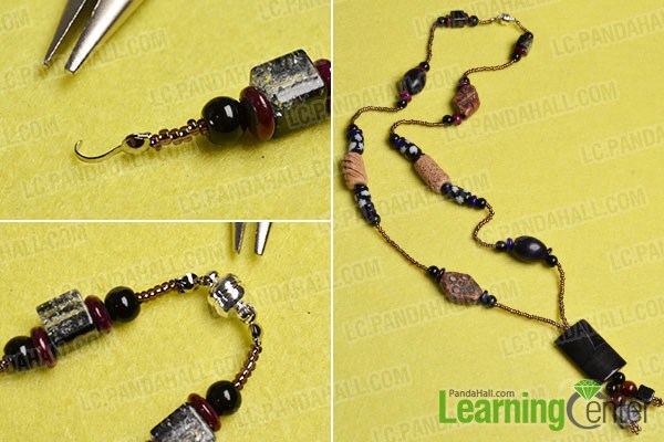 make the rest part of the vintage style beaded necklace