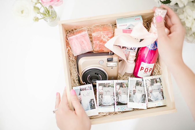 Using Fujifilm to ask your friends to be your bridesmaids