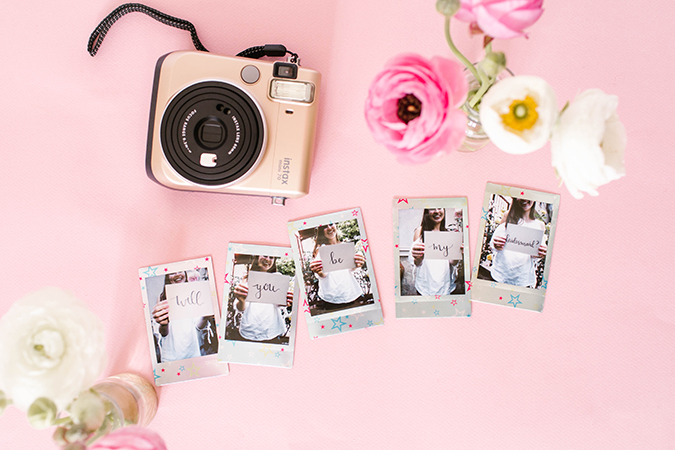 How to use Fujifilm to pop the question to your bridesmaids