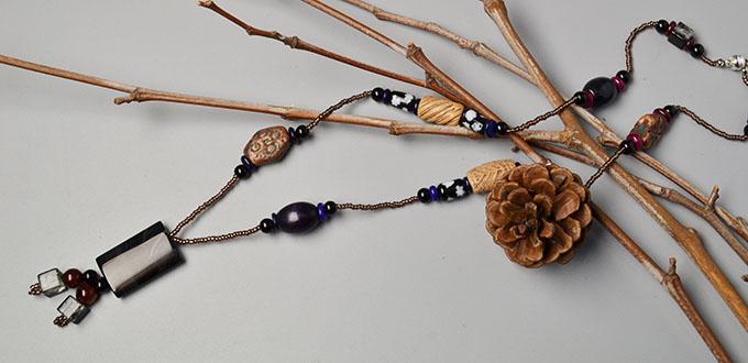 Easy Necklace Pattern - How to Make Handmade Vintage Style Beaded Necklaces