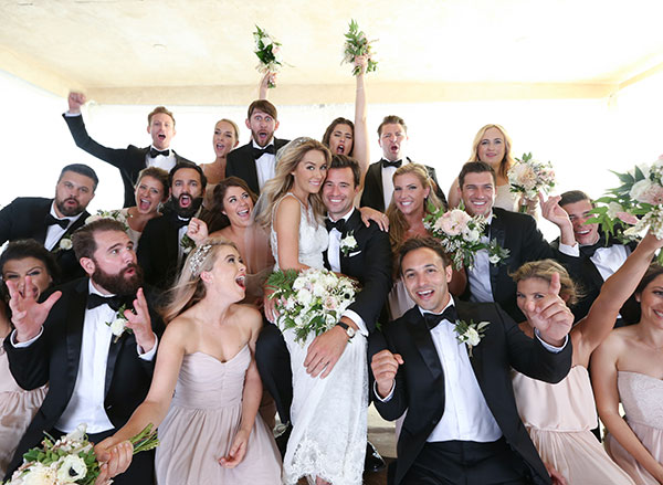 Lauren Conrad's bridesmaids and groomsmen.