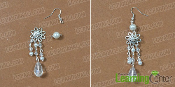make the top part of the white snowflake earring