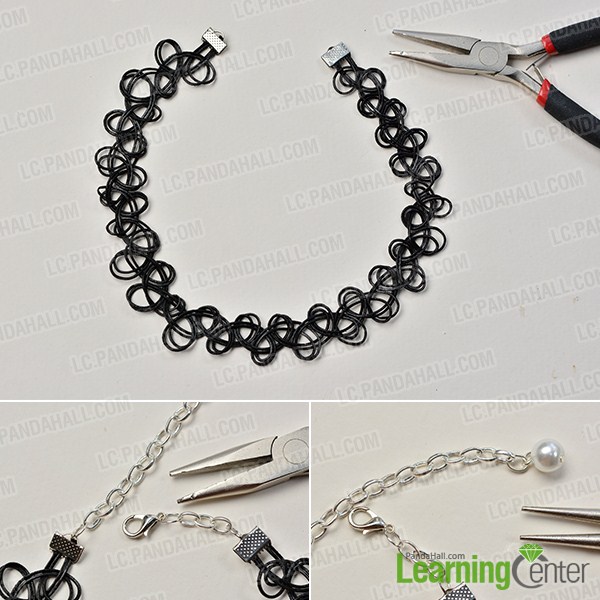 make the rest part of the black stretchy tattoo choker necklace