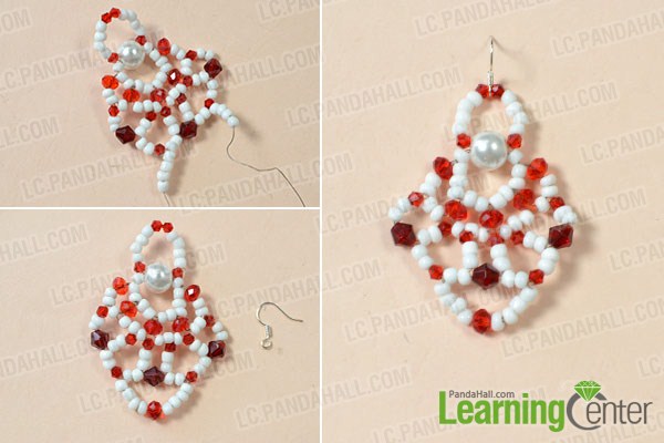make the top part of the Christmas Santa Clause earring