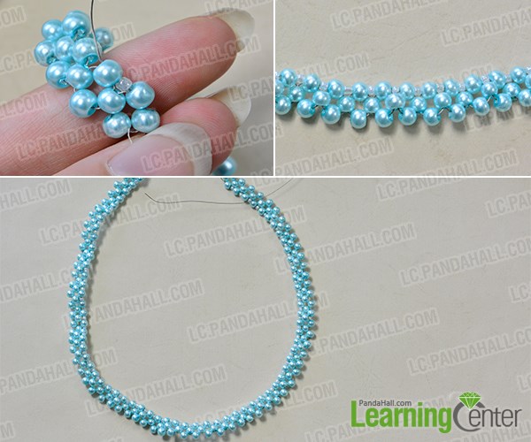 Bead the necklace strand