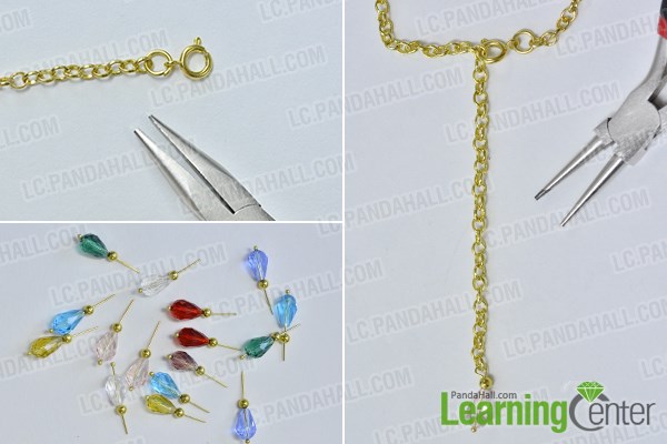 Make the basic components for the necklace