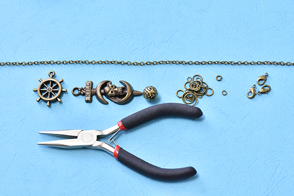 materials needed in DIY the vintage necklace for men