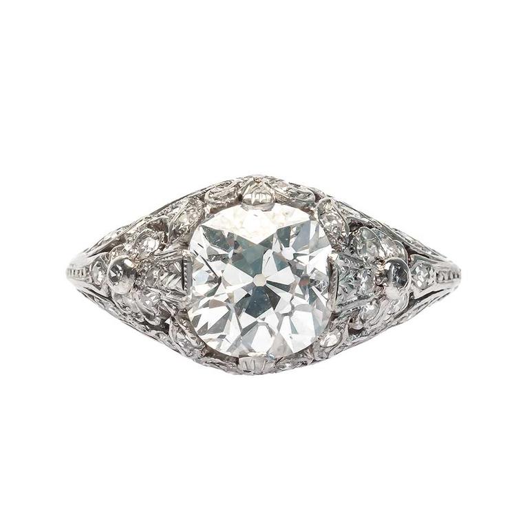 Vintage Edwardian engagement ring with a central 2.01ct diamond, available on 1stdibs.com (£14,152).