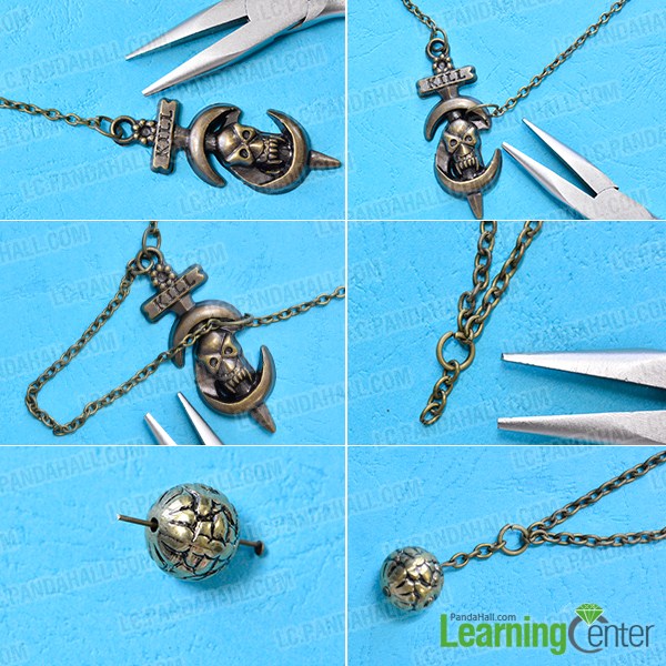make the first part of the vintage necklace for men
