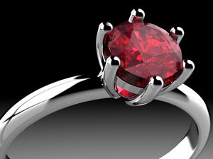 ruby ring for thumb