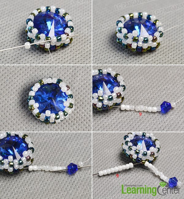Finish the middle bead pattern