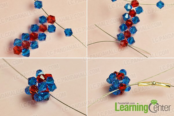 Complete the center bead pattern