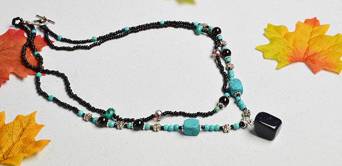 Instructions on How to Make a Beaded Gemstone Pendant Necklace