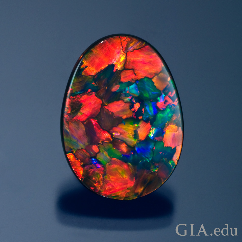 14th wedding anniversary gemstone Australian black opal