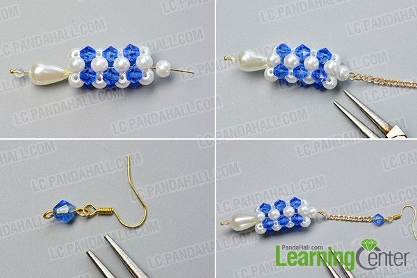 make the rest part of the long column drop earrings