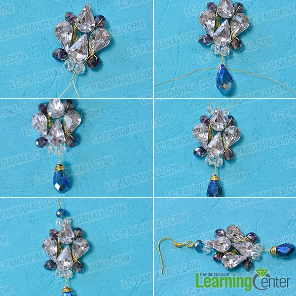 make the third part of the acrylic bead drop earrings