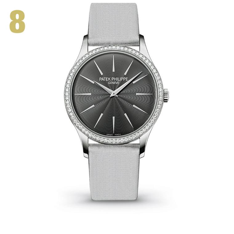 8 Patek Philippe Calatrava 4897G white gold watch with diamonds