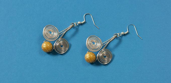 Pandahall Tutorial on Making Easy Wire Wrapped Drop Earrings for Beginners 