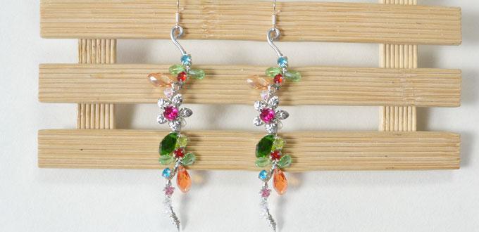 How to Make a Pair of Easy Wire Wrapped and Bead Earrings