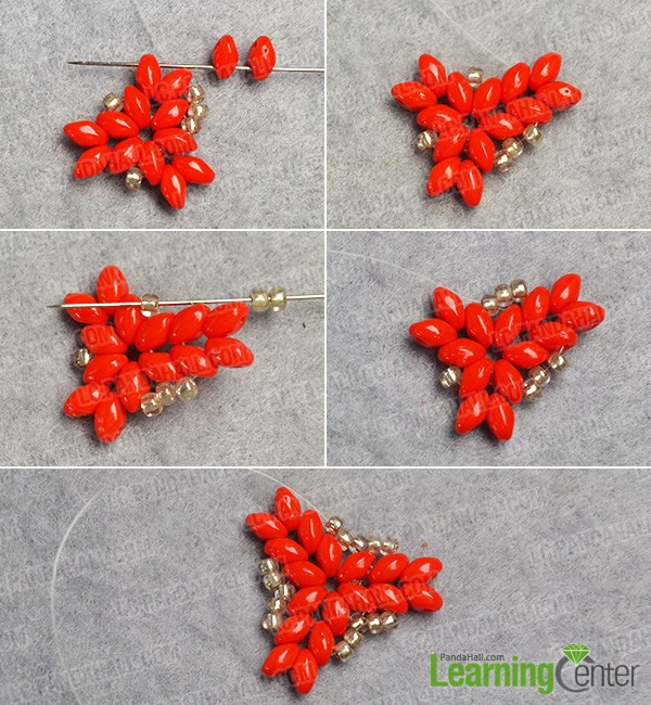 Add more beads to the basic bead pattern
