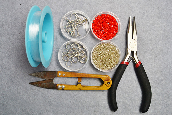 Supplies you’ll need in making the DIY seed bead earrings