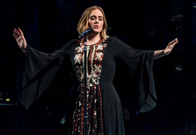 GLASTONBURY, ENGLAND - JUNE 25:  Adele performs on The Pyramid Stage on day 2 of the Glastonbury Festival at Worthy Farm, Pilton on June 25, 2016 in Glastonbury, England. Now its 46th year the festival is one largest music festivals in the world and this year features headline acts Muse, Adele and Coldplay. The Festival, which Michael Eavis started in 1970 when several hundred hippies paid just Â£1, now attracts more than 175,000 people.  (Photo by Ian Gavan/Getty Images)