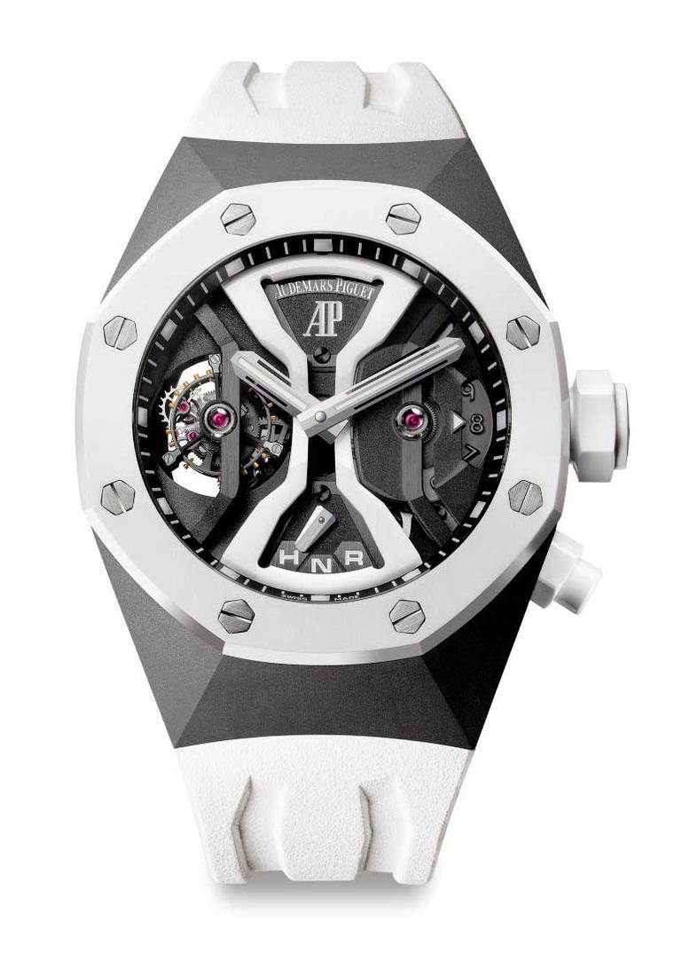 The Audemars Piguet Royal Oak Concept GMT Tourbillon, one of the watches on show at the SIAR watch show in Madrid.
