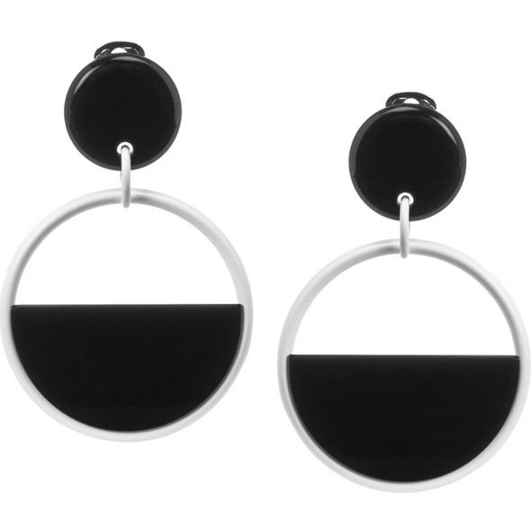 Black Marni acrylic earrings