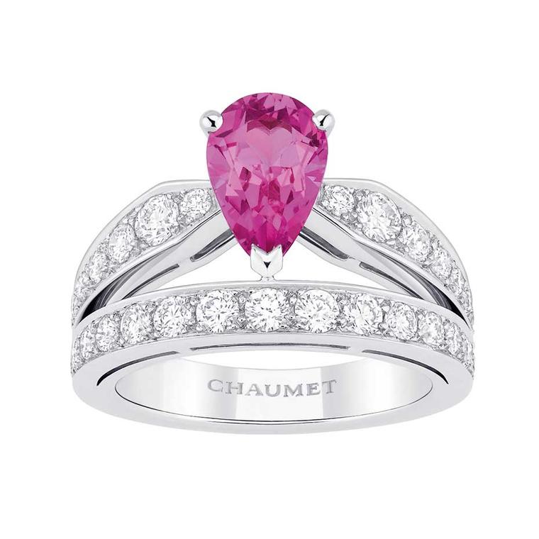 Chaumet Joséphine Tiara pink sapphire ring