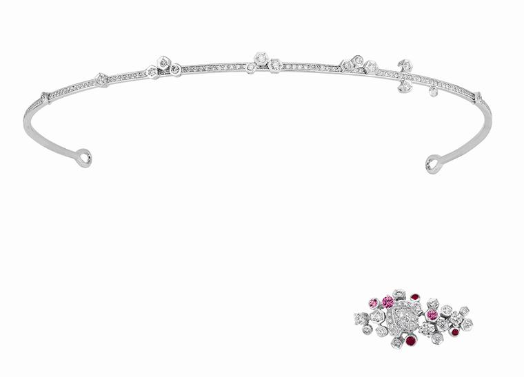 Chaumet's Bee My Love tiara in white gold can be worn with or without the bee brooch attached