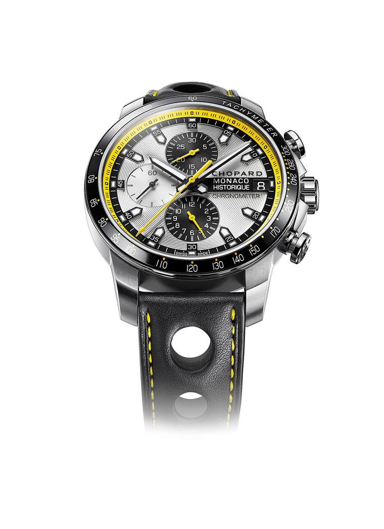 Chopard has created a whole collection of watches around the theme of the Monaco Historic Grand Prix, and this chronograph with an automatic winding movement is the first to be unveiled
