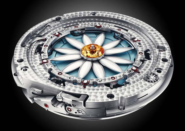 Christophe Claret's Margot watch features 731 individual components and twin barrels for 72 hours of power reserve.