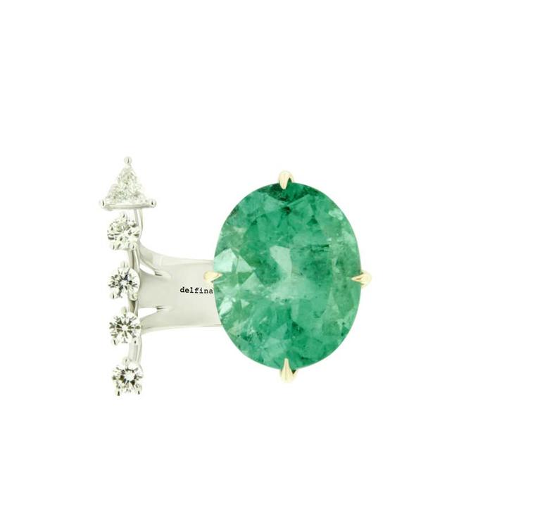 Green Light ring from the Delfina Delettrez jewellery collection.
