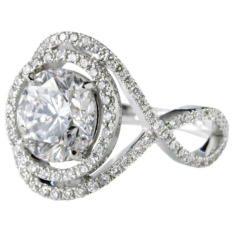 Eternamé white gold and diamond Eternelle ring (£POA).