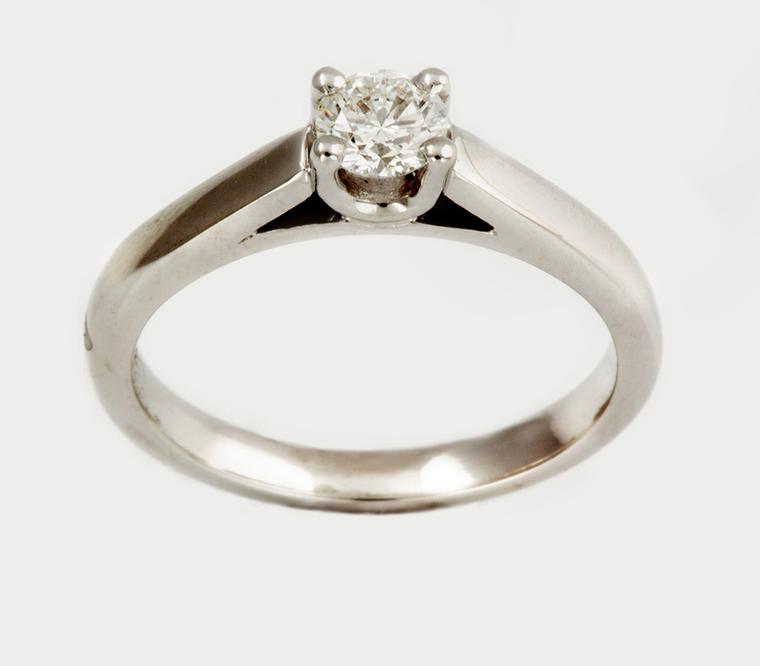 Foundation Calliope solitaire engagement ring (from £1,500), available in 18ct Fairtrade white, yellow or rose gold