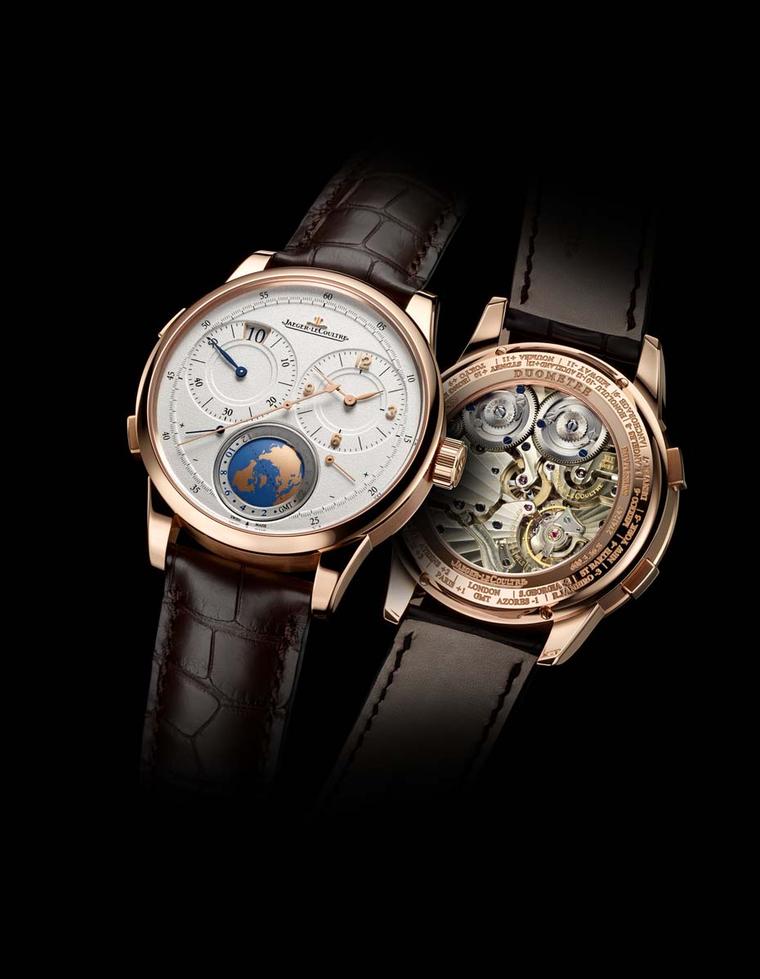 Jaeger-LeCoultre's new Duomètre Unique Travel Time in pink gold is the first world time watch that allows to-the-minute adjustment of the second time zone.