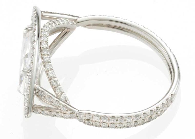 Monique Péan's platinum and diamond ring.