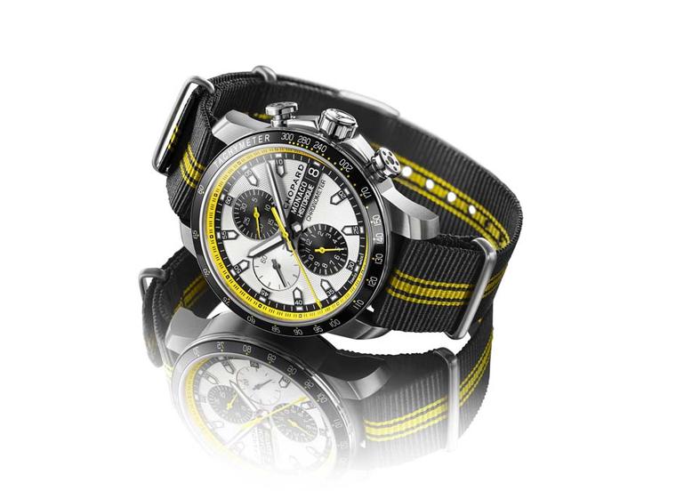 With its yellow and black stripes and NATO strap, Chopard's Grand Prix de Monaco Historique watch has been given an extra dose of raciness for 2014.