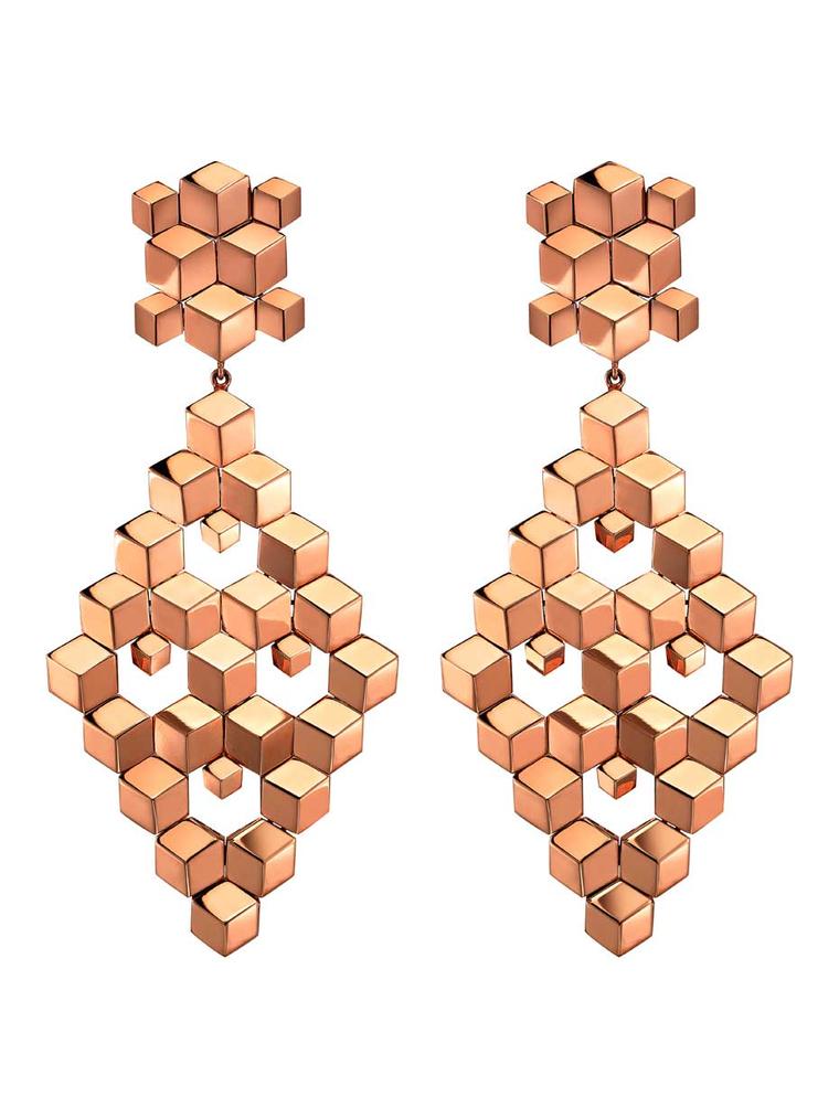 Paolo Costagli rose gold earrings from the Brillante collection.
