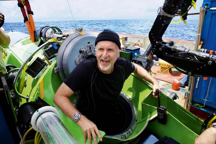 Director and explorer James Cameron was accompanied in his one-man submersible to the deepest point of the world's oceans, known as the Mariana Trench by three Rolex Deepsea watches. © Mark Thiessen/National Geographic