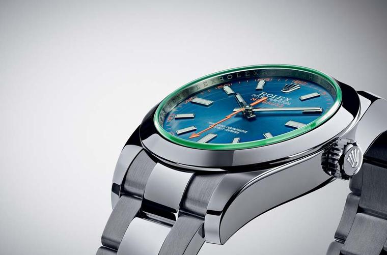 The Rolex Milgauss Z-blue watch, new for 2014, starts at £5,500.