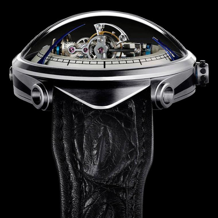 Vianney Halter is a serious watchmaker and an equally serious Trekkie. Designed to look like the Deep Space 9 space station from the Star Trek series, Halter's Deep Space Tourbillon is a large domed microcosm complete with a triple axis tourbillon.