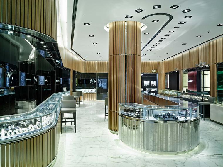 There are more than 20 brands on the lower ground floor of the new flagship Watches of Switzerland store in London, in what’s been dubbed the Calibre Room, as well as the company’s new Vintage collection of watches.