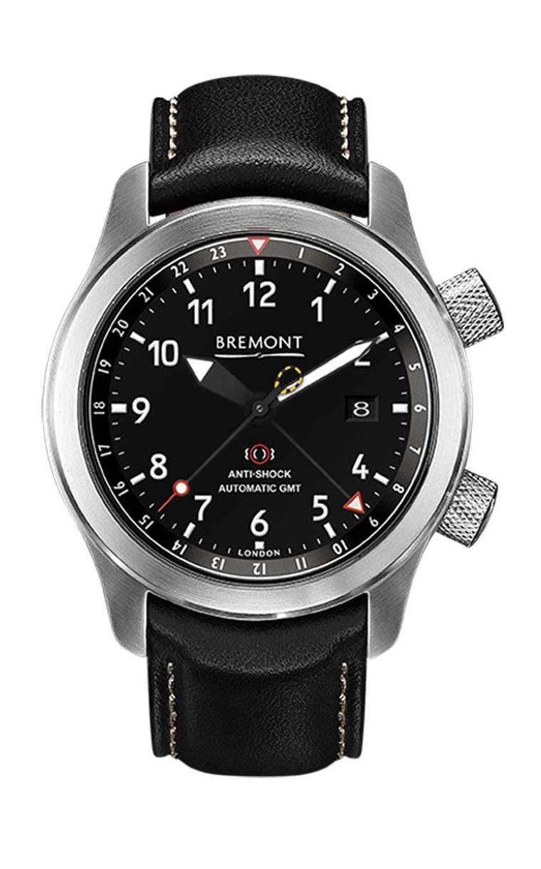 The Bremont MBIII aviation watch is an ultra-rugged pilot’s watch and a COSC-certified chronometer. It has a convenient 24-hour GMT hand and protects its Swiss movement in an anti-magnetic Faraday case (£3,945).