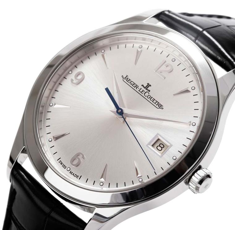 Jaeger-LeCoultre Master Control watch features pure lines and a sober dial, which includes a date window at 3 o'clock (£4,900).