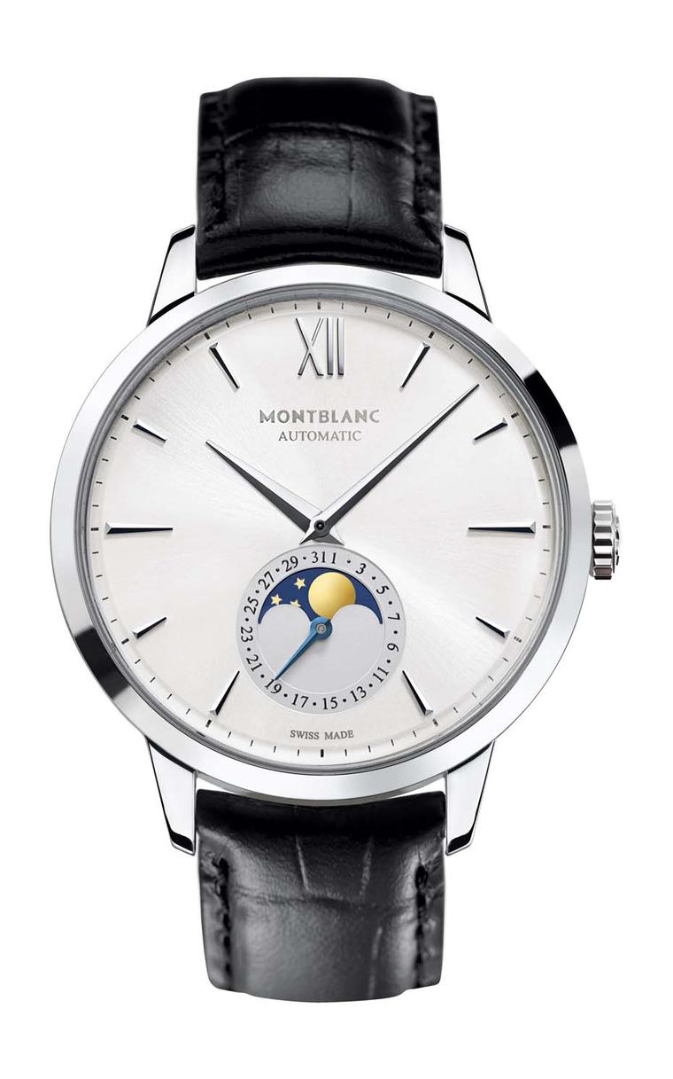 Montblanc has been the talk of the watch world since it released its Meisterstück Heritage Collection this year, which includes this elegant 39mm Heritage Moonphase watch in stainless steel (£2,695).