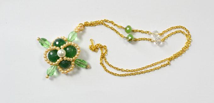 Pandahall Tutorial on How to Make Glass Beaded Flower Necklace