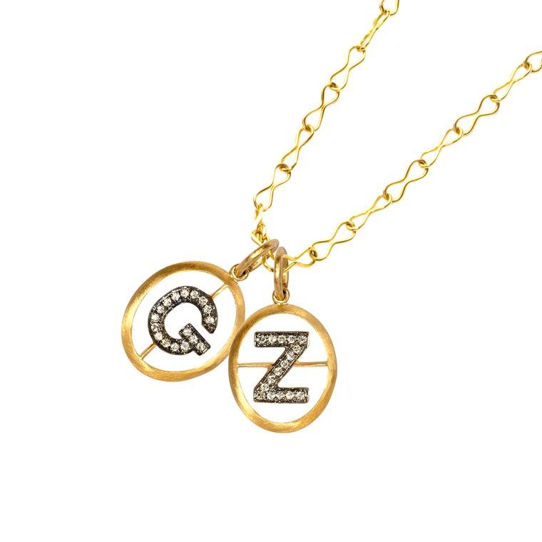 Annoushka personalized pendants as worn by Gigi Hadid